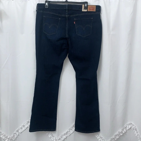 Women’s Levi's Classic Bootcut Mid-Rise Dark Denim Jeans Size W22 NEW WITH TAGS - Picture 7 of 10